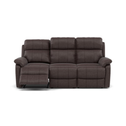 Fara 3 Seater Recliner Sofa - 3 Seater with 2 Power Recliners Fabric - Power Recliner with USB - BFA-BLJ-088 CHARCOAL GREY - thumbnail 1