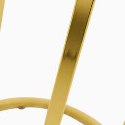 Circo Side Table - Round End Table Black & Gold Ceramic Top/Gold Powder Coat Legs - thumbnail 5