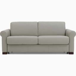 Nicoletti Carlotta 3 Seater Sofa Bed with Curved Arms - 2.5 Sofabed with Arms Rondo CB - Torello Taupe 312