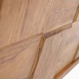 Raindale 3 Door Sideboard - 3 Door Sideboard Dark Oak / Metal Legs - thumbnail 7
