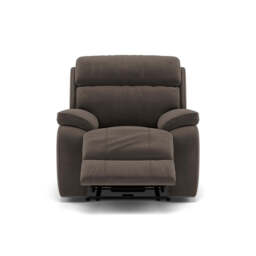 Galaxy Recliner Armchair - Power Recliner Chair Fabric - Power Recliner with USB - FAB-MEG-51  DK TAUPE - thumbnail 1