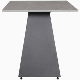 Odessey Side Table - Lamp Table Grey Sintered Stone / Black Powder Coat Metal Base - thumbnail 3