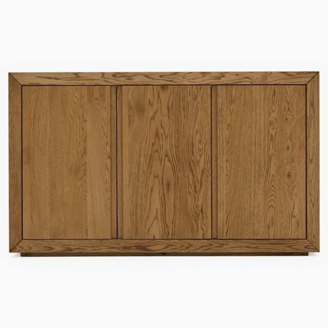 Sunnie Sideboard - 3 Door Sideboard Brushed Oak / Hesse Dark Oil - image 1