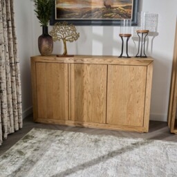 Sunnie Sideboard - 3 Door Sideboard Brushed Oak / Hesse Dark Oil - thumbnail 2