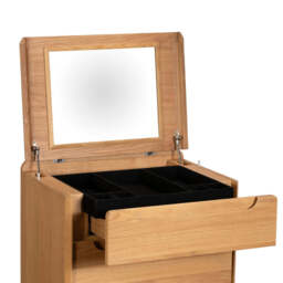 G Plan Winchester 5 Drawer Tall Chest - 5 Drawer Tall Chest With Mirror Light Oak - thumbnail 6
