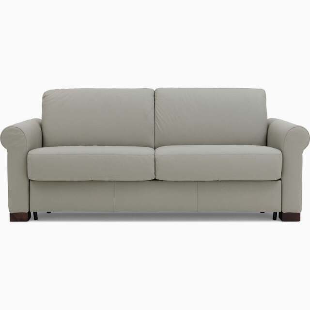 Nicoletti Carlotta 3 Seater Sofa Bed with Curved Arms - 2.5 Sofabed with Arms Rondo CB - Torello Nero 71 - image 1