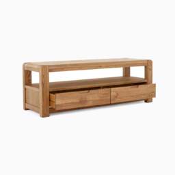Solvi Sideboard - Entertainment Unit Solid Oak / Oak Veneer - thumbnail 3
