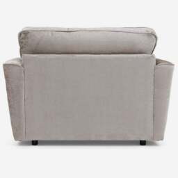 Allure Loveseat - Love Chair Grade D - Extraflex - Aaron Silver/Destiny Silver/Tessere Pebble / Mid Oak Feet - thumbnail 8
