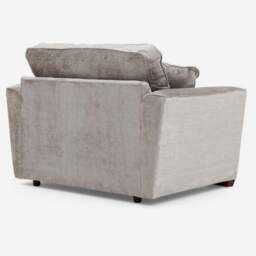 Allure Loveseat - Love Chair Grade D - Extraflex - Aaron Silver/Destiny Silver/Tessere Pebble / Mid Oak Feet - thumbnail 7