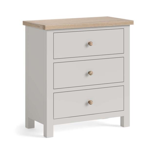 Elmstead Grey 3 Drawer Chest - 3 Drawer Chest Stone Grey - image 1