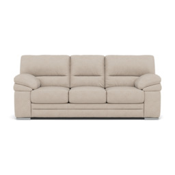 Gino 3 Seater Sofa - 3 Seater Sofa F8 - Darwin Mink 50366 / Metal Feet - thumbnail 3