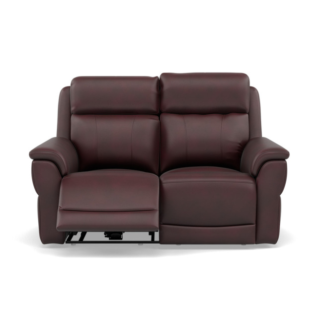 Juno 2 Seater Recliner Sofa - 2 Seater Power Recliner Sofa with USB Cat 60 - Power Recliner with USB - Cat-60/15 Montana Ruby - image 1