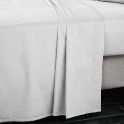 Bianca Sateen Grey Flat Bed Sheet - 400TC Cotton Sateen Dove Grey King Flat Sheet - King
