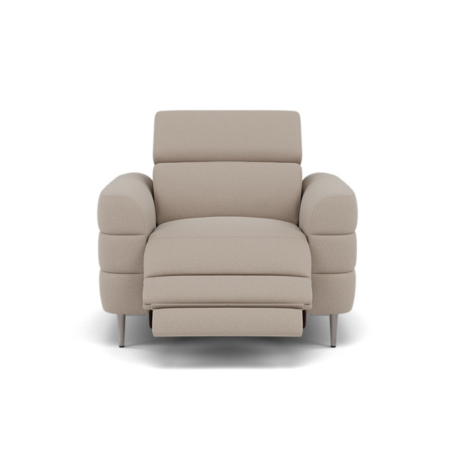 Hoy Recliner Armchair - Chair W/ Power Recliner W/ Power Headrest Fabric - Power with Power Headrest & USB - CU9101-5-UK Oxford Beige - image 1