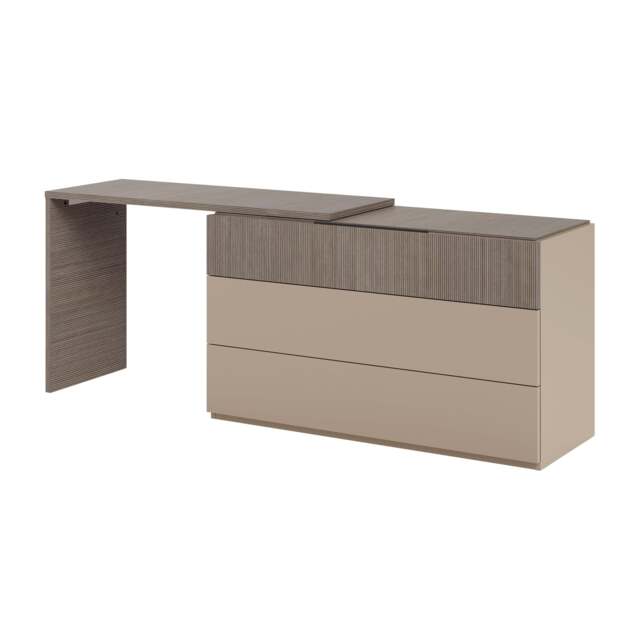 Portento Vanity Unit Extension - Vanity Extension Taupe Cannete matt - image 1