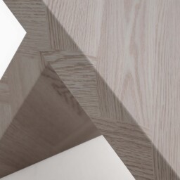 Coastal Side Table - End Table Herringbone Light Finish on MDF - thumbnail 6