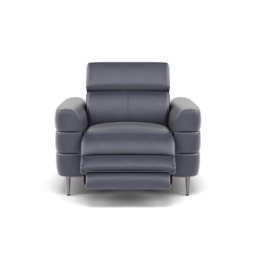 Hoy Recliner Armchair - Chair W/ Power Recliner W/ Manual Headrest Cat NL/O - Power with Manual Headrest - NL5100 New York Dark Blue - thumbnail 1