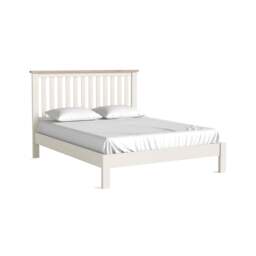 Elmstead White Slatted Low Foot End Bed - 3ft Slatted Low Foot End Bed Coconut White - Single