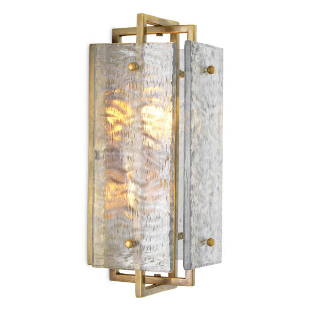 Eichholtz Solara Wall Lamp Vintage Brass Finish  - Wall Lamp Solara - image 1