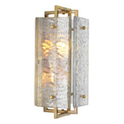 Eichholtz Solara Wall Lamp Vintage Brass Finish  - Wall Lamp Solara