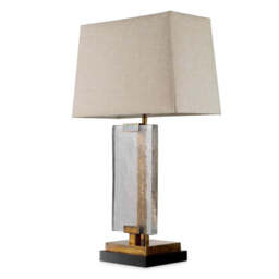 Eichholtz James Table Lamp Vintage Brass Black Granite Base - Table Lamp James - thumbnail 3