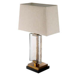 Eichholtz James Table Lamp Vintage Brass Black Granite Base - Table Lamp James - thumbnail 7