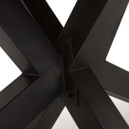 Raindale Dining Table - Dining Table 200cm Dark Oak / Star Metal Legs - 200cm - thumbnail 4