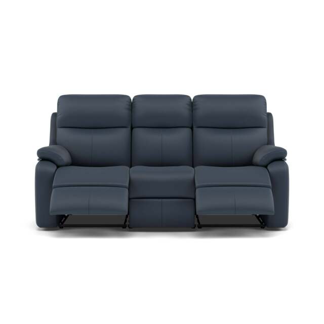G Plan Kingsbury 3 Seater Recliner Sofa - 3 Seater Manual Double Recliner Grade L - Manual Recliner - L851 Cambridge Navy - image 1