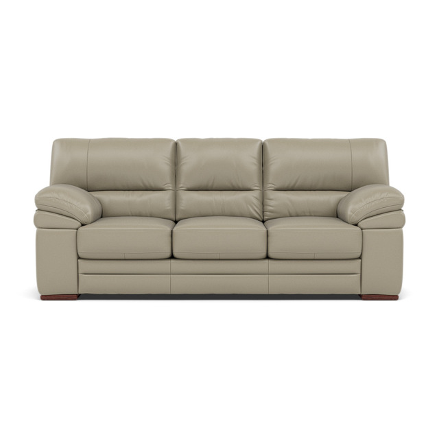 Gino 3 Seater Sofa - 3 Seater Sofa Cat 60 - Cat-60/23 Montana Lead Grey / Wooden Feet - image 1