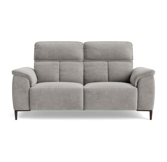 Loma Small 3 Seater Sofa - 2.5 Seater Sofa Compact Fabric - FAB-NTS - 11 DOVE - image 1