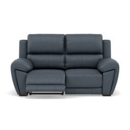 Echo 2 Seater Recliner Sofa - 2 Seater 2 Power Recliners Lumber Support Cat 25S - Power With Power Headrest Footrest Lumbar & USB - NCS-313E OCEAN BLUE - thumbnail 1