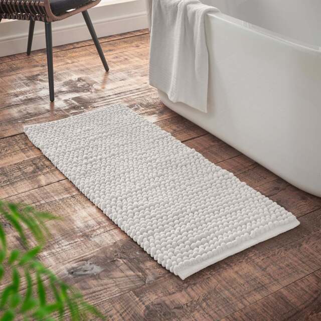Bianca Aspen Bobble Bath Runner White - DISC Aspen Bobble Bath Runner Black - image 1