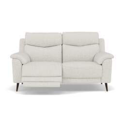 Revel 2 Seater Recliner Sofa - 2 Seater Sofa with 2 Power Recliners Fabric - Power Recliner with USB - FAB-LKV - 18 FROST - thumbnail 1