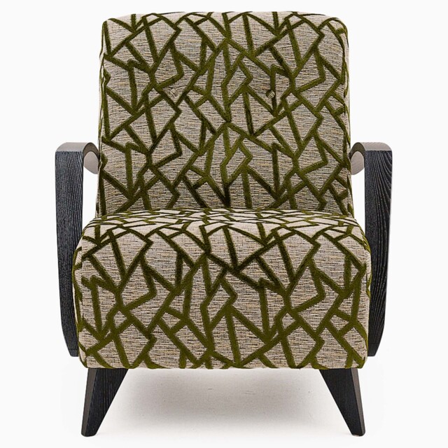 Harrogate Accent Chair - Idaho Accent Chair Grade D - 1002 : Ice Crystal Geo Chenille - image 1