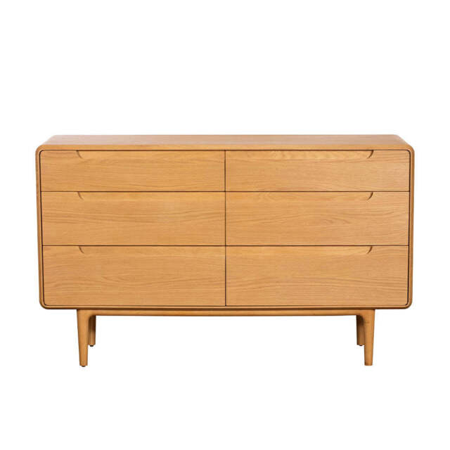 G Plan Winchester 6 Drawer Wide Chest - 6 Drawer Wide Chest Light Oak - image 1