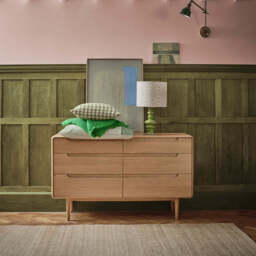 G Plan Winchester 6 Drawer Wide Chest - 6 Drawer Wide Chest Light Oak - thumbnail 2