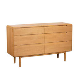 G Plan Winchester 6 Drawer Wide Chest - 6 Drawer Wide Chest Light Oak - thumbnail 3