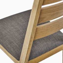 Bexley Pair of Ladderback Dining Chairs - Dining Chair Ladderback - Pair Oak - thumbnail 4