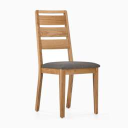 Bexley Pair of Ladderback Dining Chairs - Dining Chair Ladderback - Pair Oak - thumbnail 2