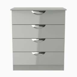Colton 4 Drawer Deep Chest - 4 Drawer Deep Chest - GGDG - Grey Gloss & Dusk Grey