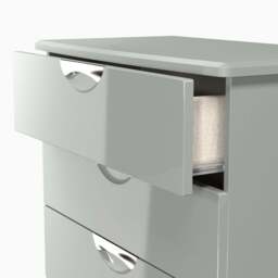 Colton 4 Drawer Deep Chest - 4 Drawer Deep Chest - GGDG - Grey Gloss & Dusk Grey - thumbnail 9