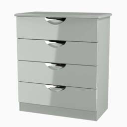 Colton 4 Drawer Deep Chest - 4 Drawer Deep Chest - GGDG - Grey Gloss & Dusk Grey - thumbnail 7