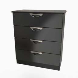 Colton 4 Drawer Deep Chest - 4 Drawer Deep Chest - GGDG - Grey Gloss & Dusk Grey - thumbnail 2
