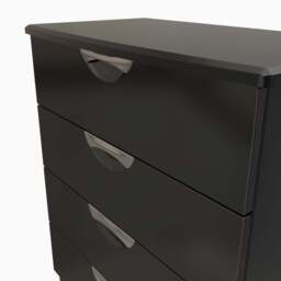 Colton 4 Drawer Deep Chest - 4 Drawer Deep Chest - GGDG - Grey Gloss & Dusk Grey - thumbnail 4