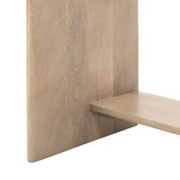 Colonna Console Table - 2 Drawer Console Natural Mango Wood / Brass - thumbnail 8