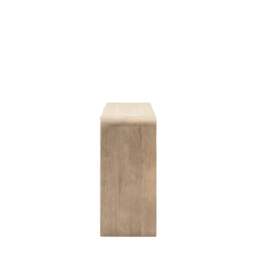 Colonna Console Table - 2 Drawer Console Natural Mango Wood / Brass - thumbnail 6
