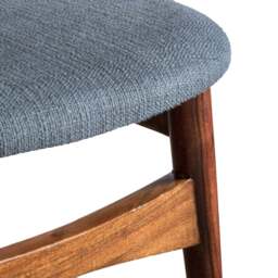 Barcelona Pair of Dining Chairs - Dining Chair - Pair Dark Wood / Grey - thumbnail 7