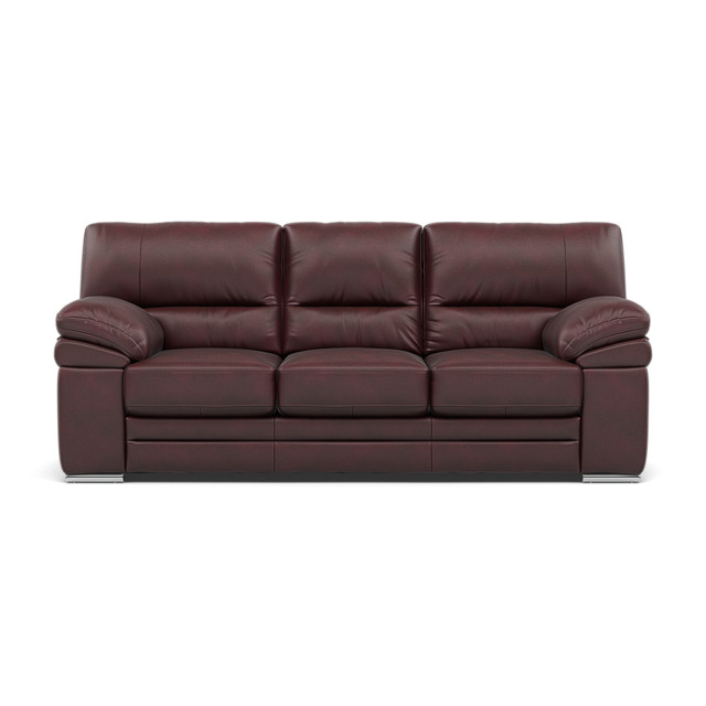 Gino 3 Seater Sofa - 3 Seater Sofa Cat 60 - Cat-60/15 Montana Ruby / Metal Feet - image 1