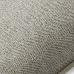 Laura Ashley Milbourne Herringbone Cushion Natural - SALE LA Milbourne Herringbone 45CM Cushion Natural - thumbnail 2
