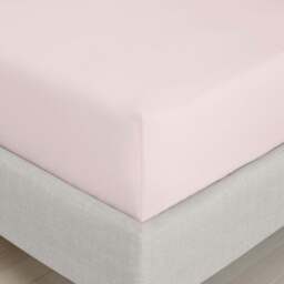 Bianca 200TC Percale Blush Fitted Sheet - 200TC Percale Blush Double Fitted Sheet - thumbnail 2